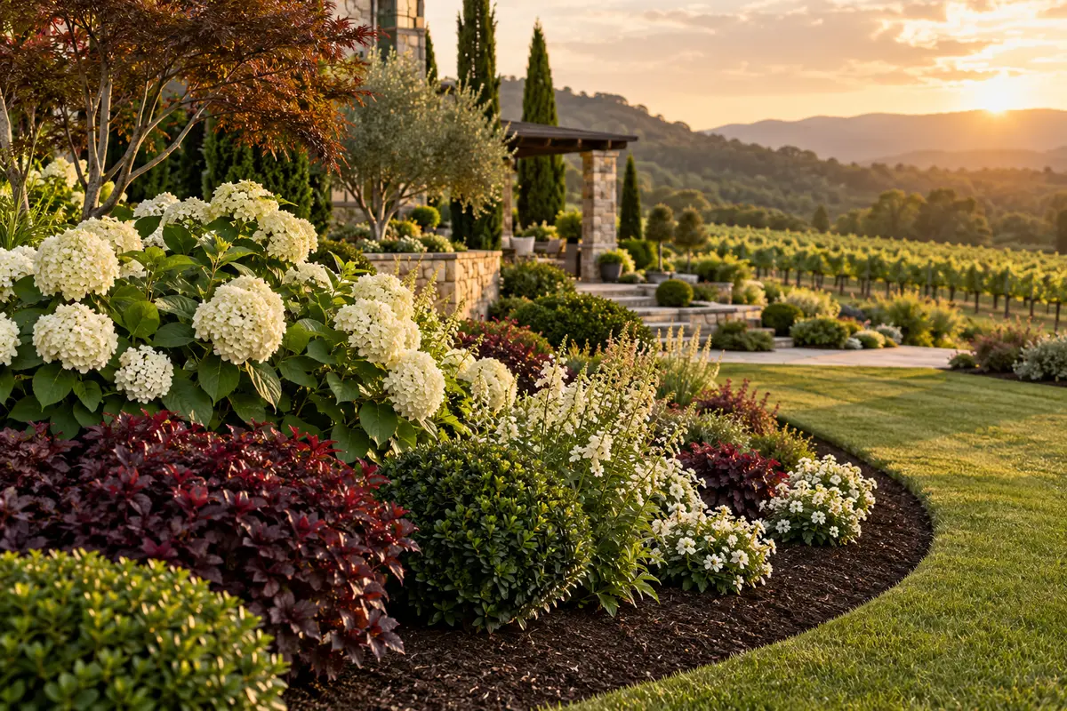 Detailed landscape bed work representing quality craftsmanship