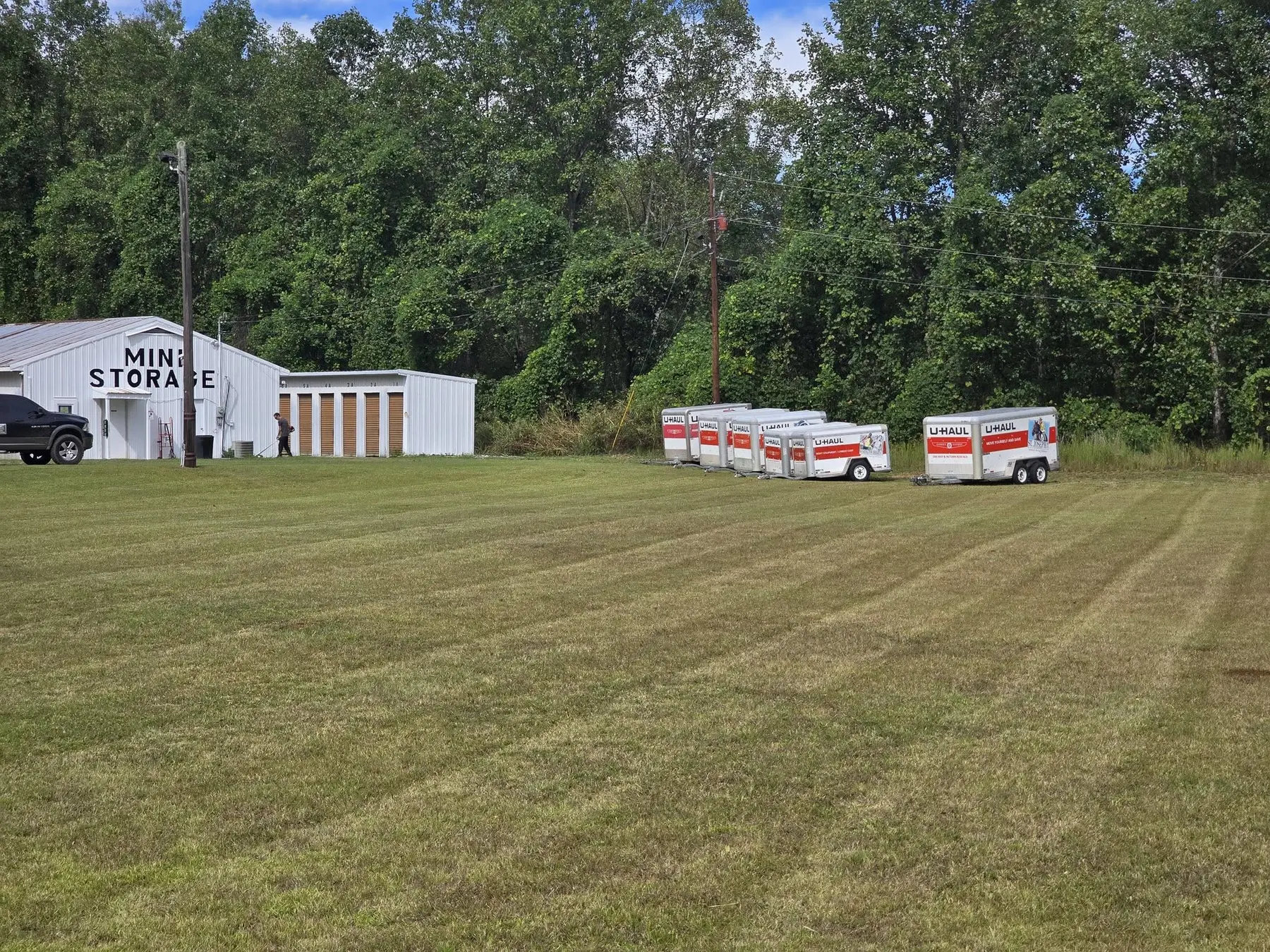 Mowed grounds at a Northeast Georgia commercial property